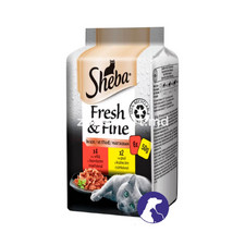 Sheba Set Fresh & Fine Pui-Vită in sos 6*50 gr