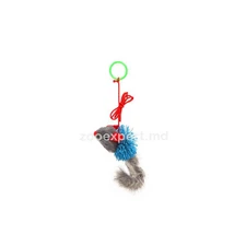 Nobleza Jucărie pentru pisici Șoricel de blană cu bandă elastică 6 cm