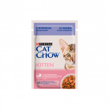 Cat Chow  для котят с индейкой и кабачками в желе 85gr