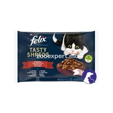 Felix Tasty Shreds vita și pui 320g