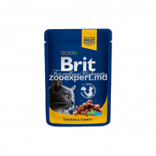 Brit Premium Cat with Сhicken & Turkey 100g
