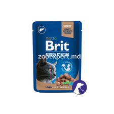 Brit Premium Cat Liver for Sterilised 100gr