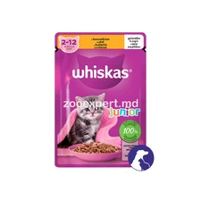 Whiskas Junior pentru Pisoi cu Pui în jeleu 85 gr