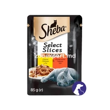 Sheba Select Slices Pui Vită 85gr