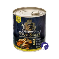 5 Stars Dog Pui și Cartofi Dulci 800 gr