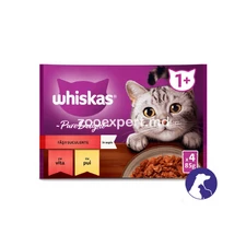 Whiskas Set Pure Delight  Pui/Vită în jeleu 4*85 gr