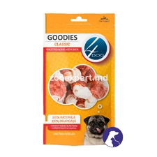 4Dog Goodies Сlassic Knotted Bone Recompense cu Rață 120 gr