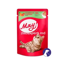 Мяу! Телятина с овощами в желе 85gr