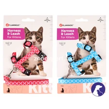 Flamingo Шлейка с Поводком для Котят Amsi