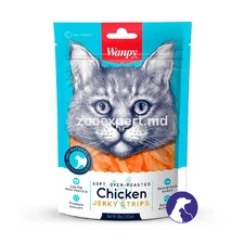 Wanpy Cat Chicken Jerky, куриные полоски для кошек 80gr