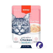 Wanpy Cat Chicken & Shrimp, pui și creveți 85gr